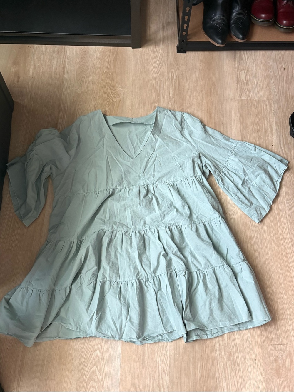 SHEIN Curve Light Mint Green Plus-Size Top